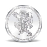 Taraash 999 Silver God Hanumanji 10 Gram Coin CF22R3G10W - Taraash