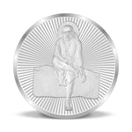 Load image into Gallery viewer, Taraash 999 Silver God Saibaba 10 Gram Coin For Gifting CF20R3G10W - Taraash
