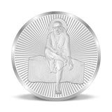 Taraash 999 Silver God Saibaba 10 Gram Coin For Gifting CF20R3G10W - Taraash