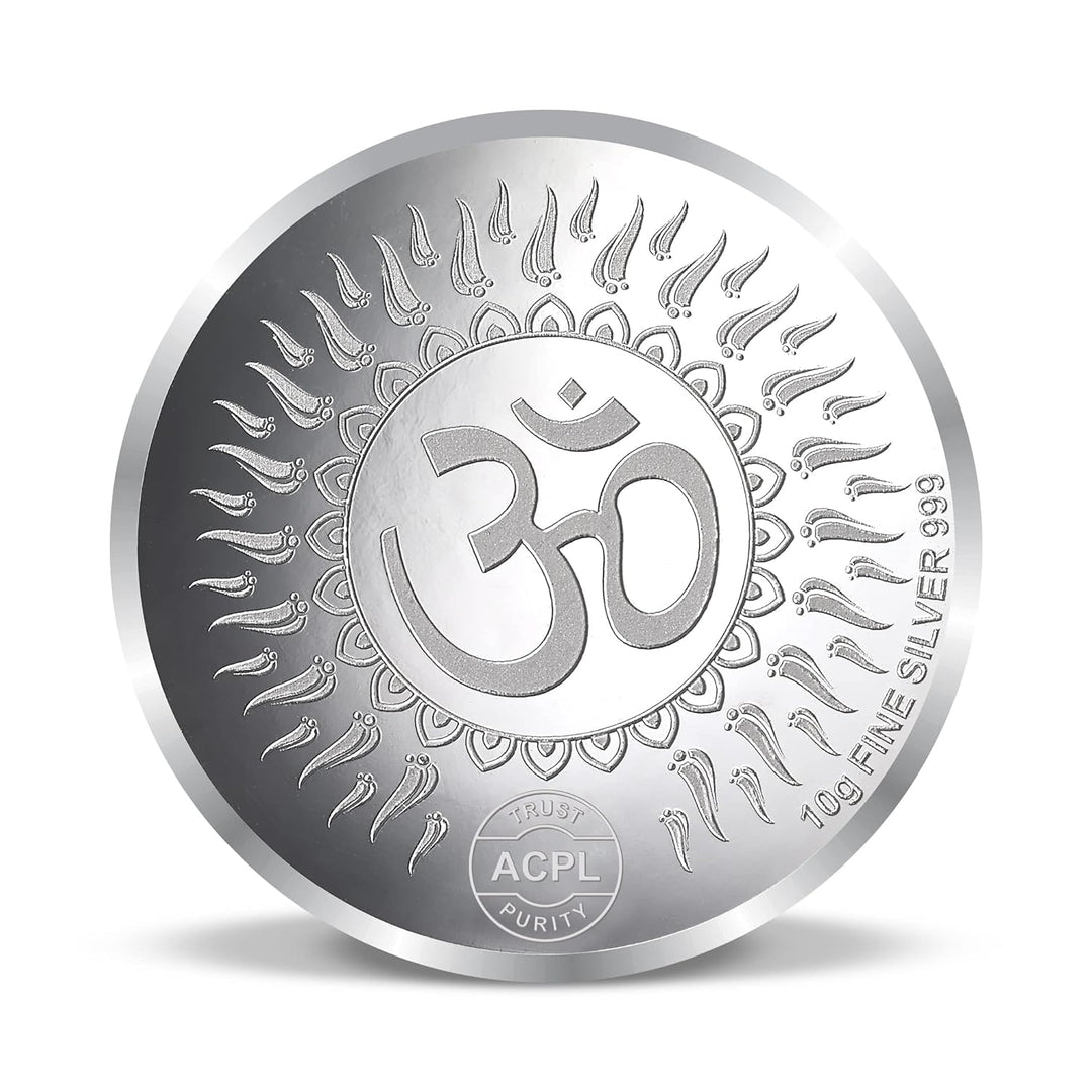 Taraash 999 Silver God Saibaba 10 Gram Coin For Gifting CF20R3G10W - Taraash
