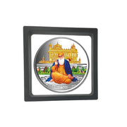 Taraash 999 Silver Guru Nanak Dev ji 100 gm Coin For Gifting - Taraash