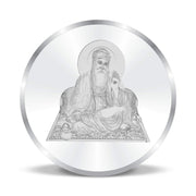 Taraash 999 Silver Guru Nanak Dev ji 20 gm Coin For Gifting - Taraash