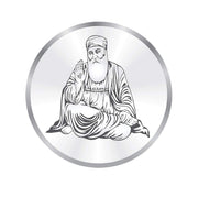 Taraash 999 Silver Gurunanak 10 gm Coin With Gift Packaging By ACPL - Taraash