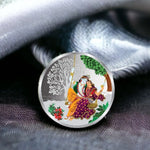 Load image into Gallery viewer, Taraash 999 Silver Multicolor Radha Krishna 20 Gram Coin CF26R9G20W - Taraash
