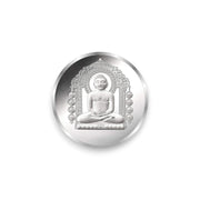 Taraash 999 Silver Plain Mahavir 10 gm Coin For Gifting - Taraash