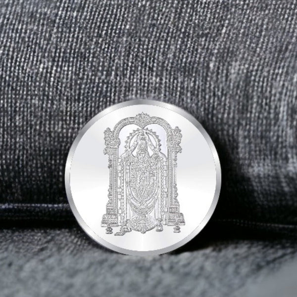 Taraash 999 Silver Tirupati Balaji 10 Gram Coin CF17R2G10W - Taraash