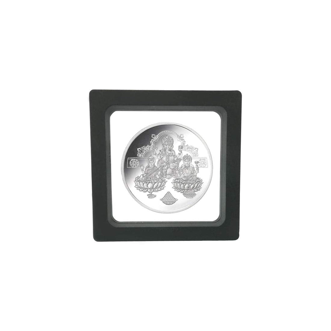 Taraash 999 Silver Trimurti 20gm Coin For Gifting CF30R2G20 With Gift Packaging - Taraash
