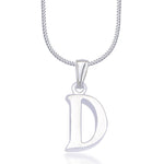 Load image into Gallery viewer, Taraash Alphabet &#39;D&#39; with 18&quot; Chain 925 Sterling Silver Pendant For Unisex COMBO PD 80 - Taraash
