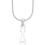 Load image into Gallery viewer, Taraash Alphabet &#39;I&#39; with 18&quot; Chain 925 Sterling Silver Pendant For Unisex COMBO PD 82 - Taraash
