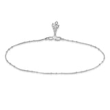 Taraash Compact Style Dangling Charm Sterling Silver Anklet For Women AN0556S - Taraash