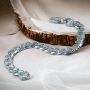Taraash Curb 925 Sterling Silver Bracelet for Men ACDH2506C8HIN - Taraash