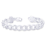 Load image into Gallery viewer, Taraash Curb 925 Sterling Silver Bracelet For Men ACDH3506C8HIN - Taraash
