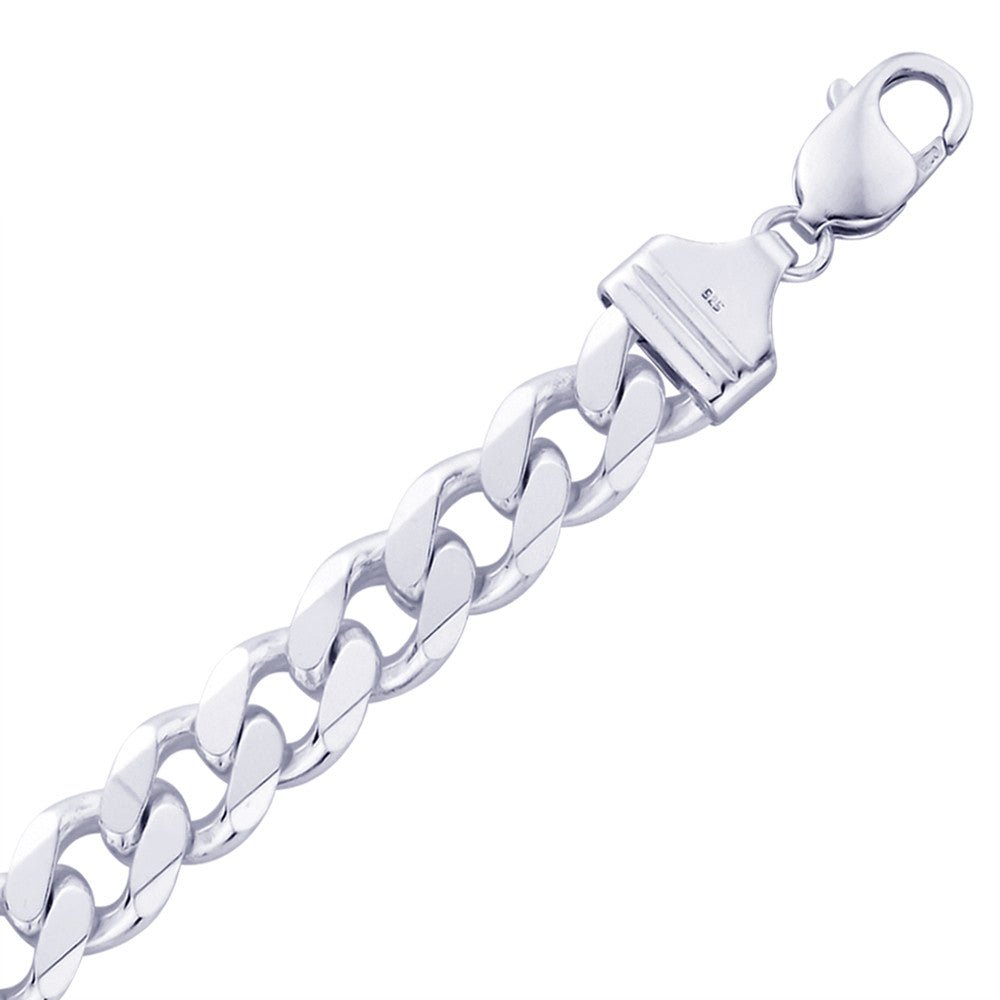 Taraash Curb 925 Sterling Silver Bracelet For Men ACDH3506C8HIN - Taraash