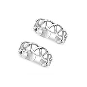 Taraash Cutwork 925 Sterling Silver Toe Ring For Women LR0722A - Taraash