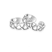 Taraash Cutwork 925 Sterling Silver Toe Ring For Women LR0722A - Taraash