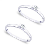 Taraash CZ 925 Sterling Silver Toe Ring For Women LR0873S - Taraash