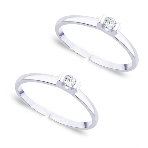 Cubic Zirconia Toe Rings