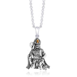 Taraash CZ Hanumanji 925 Silver Pendant For Men PD1438A - Taraash