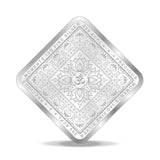 Taraash Diamond Shape 999 Purity 10 grams Laxmi Ganesh Silver Coin By ACPL - Taraash