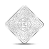 Taraash Diamond Shape 999 Purity 20 grams Laxmi Ganesh Silver Coin By ACPL - Taraash