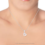 Load image into Gallery viewer, Taraash Double Heart CZ 925 Sterling Silver Pendant PD1517R - Taraash
