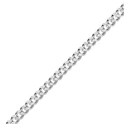 Taraash Double Side Curb 925 Sterling Silver Bracelet For Men AP11CDH1508HIN - Taraash