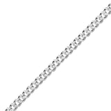 Taraash Double Side Curb 925 Sterling Silver Bracelet For Men AP11CDH1508HIN - Taraash