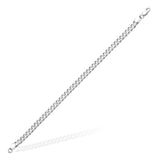 Taraash Double Side Curb 925 Sterling Silver Bracelet For Men AP11CDH1508HIN - Taraash