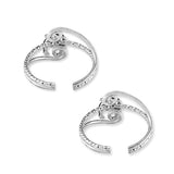Taraash Enamel Dolphin 925 Sterling Silver Mettelu Women | Silver Metti Women | Silver Leg Ring For Women - Taraash