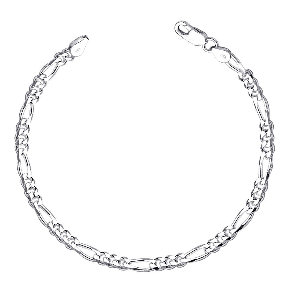 Taraash Figaro 925 Sterling Silver Bracelet For Men AFGH1206C8HIN - Taraash