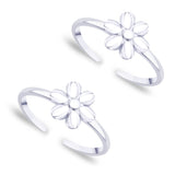 Taraash Floral 925 Sterling Silver Toe Ring For Women - Taraash