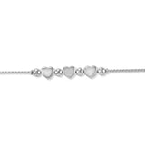 Taraash Heart Sterling Silver Bracelet For Women | 925 Pure Silver Bracelet For Women | Silver Bracelet - Taraash