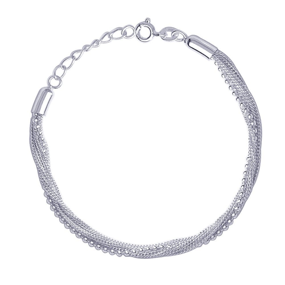 Silver chain bracelet for women deals