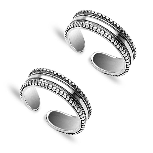 Taraash Pattern 925 Sterling Silver Toe Ring For Women LR0841A - Taraash