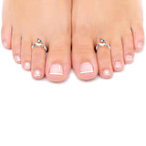 Taraash Peacock Pattern 925 Sterling Silver Toe Ring For Women LR0721A - Taraash