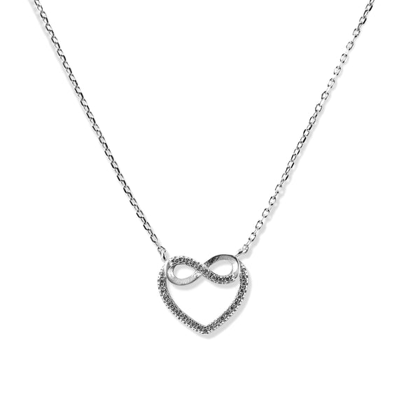 Taraash Silver Heart Shape Pendant With Chain For Women - Taraash