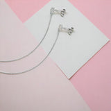 Taraash Single Line Plain Ending with Leaf Charm 925 Silver Anklet For Women AN0530S - Taraash