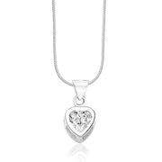 Taraash Solitare CZ Heart 925 Sterling Silver Pendant For Women COMBO PD 34 - Taraash