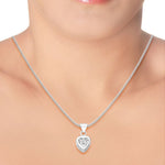 Load image into Gallery viewer, Taraash Solitare CZ Heart 925 Sterling Silver Pendant For Women COMBO PD 34 - Taraash