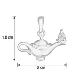 Load image into Gallery viewer, Taraash Sterling Silver Aladdin Genie's Lamp Pendant With Chain For Men COMBO PDCH 125 - Taraash