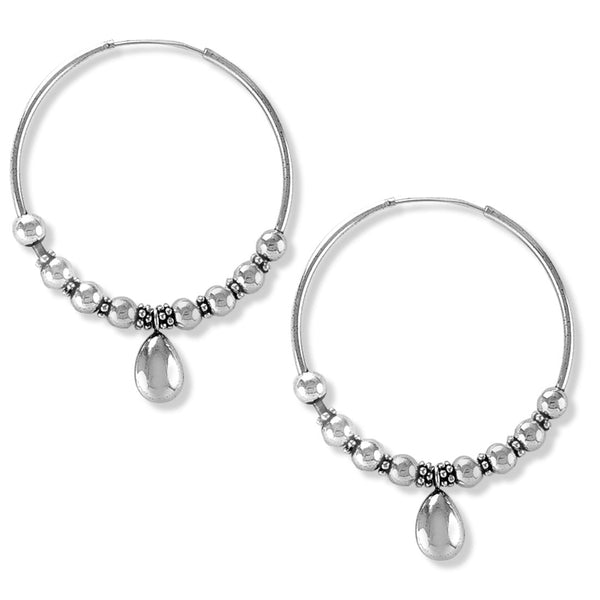 Taraash Sterling Silver Antique Hoop Earring For Women - Taraash