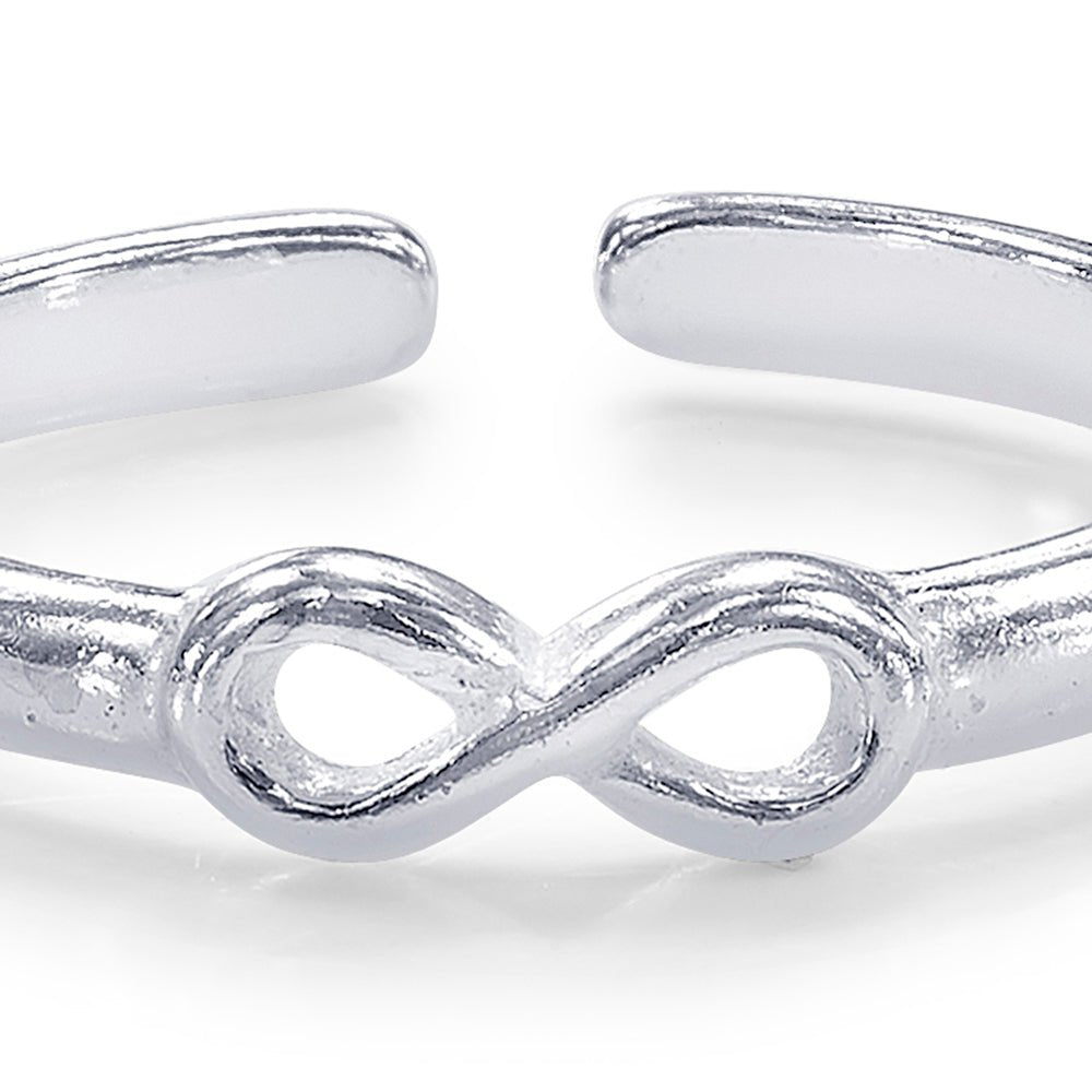 Taraash Sterling Silver Appealing Infinity Toe Ring For Women LR1056S - Taraash