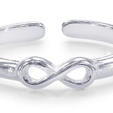Taraash Sterling Silver Appealing Infinity Toe Ring For Women LR1056S - Taraash