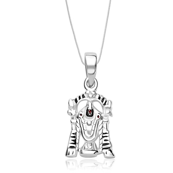 Taraash Sterling Silver Balaji Pendant With Chain For Unisex COMBO PDCH 80 - Taraash