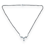 Load image into Gallery viewer, Taraash Sterling Silver Black Beaded Mangalsutra for Women - Taraash