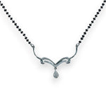 Load image into Gallery viewer, Taraash Sterling Silver Black Beaded Mangalsutra for Women - Taraash