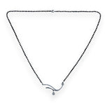 Load image into Gallery viewer, Taraash Sterling Silver Black Beaded Mangalsutra for Women - Taraash