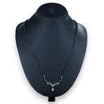 Load image into Gallery viewer, Taraash Sterling Silver Black Beaded Mangalsutra for Women - Taraash