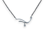 Load image into Gallery viewer, Taraash Sterling Silver Black Beaded Mangalsutra for Women - Taraash