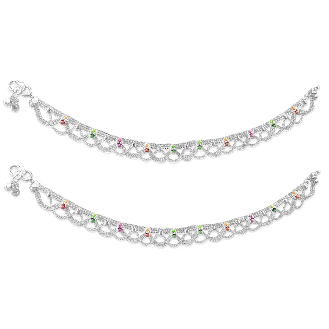 Taraash Sterling Silver Bridal Anklet Payal For Women - Taraash